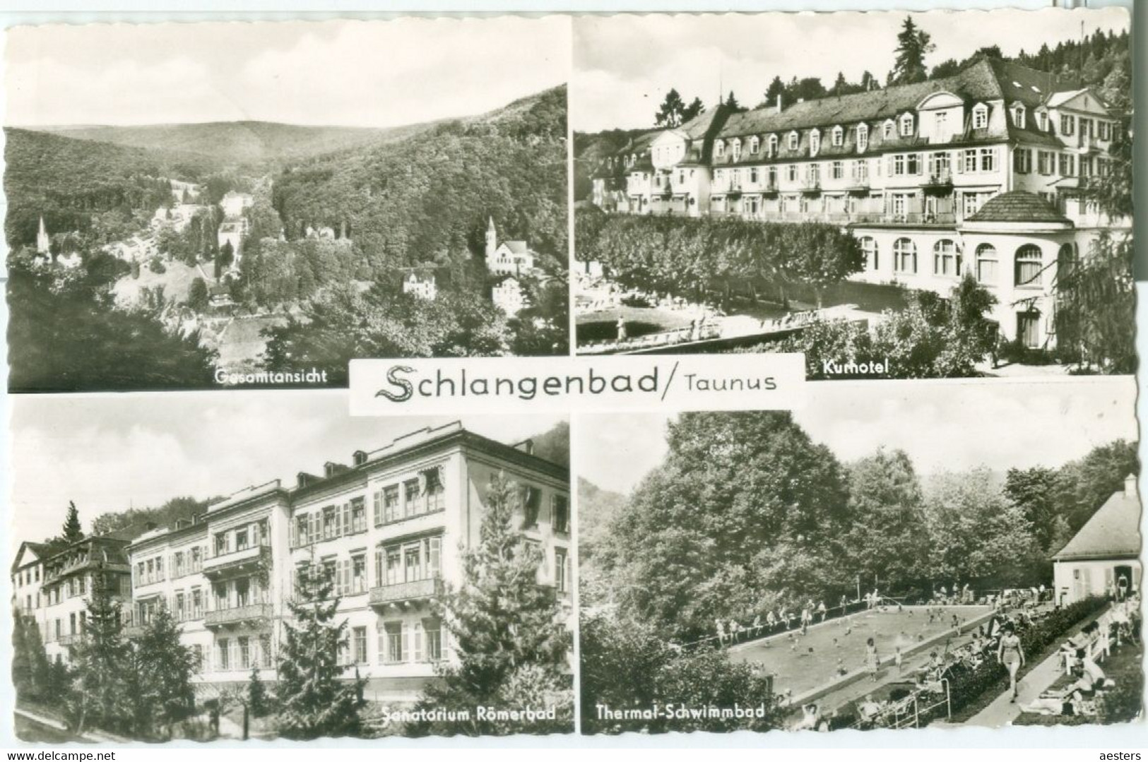 Schlangenbad 1963; Mehrbildkarte - Gelaufen. (Ernst Fröhlich - Schlangenbad) - Schlangenbad