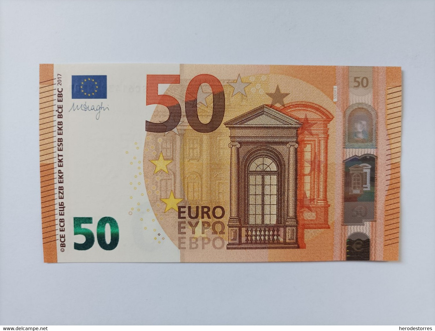 50 EURO ITALIA(SC) S009F3, DRAGHI, UNCIRCULATED - 50 Euro