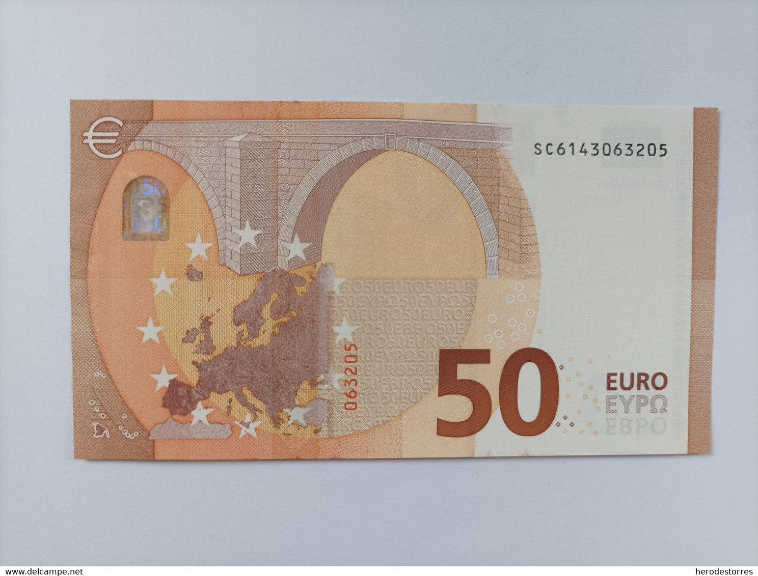 50 EURO ITALIA(SC) S009F3, DRAGHI, UNCIRCULATED - 50 Euro