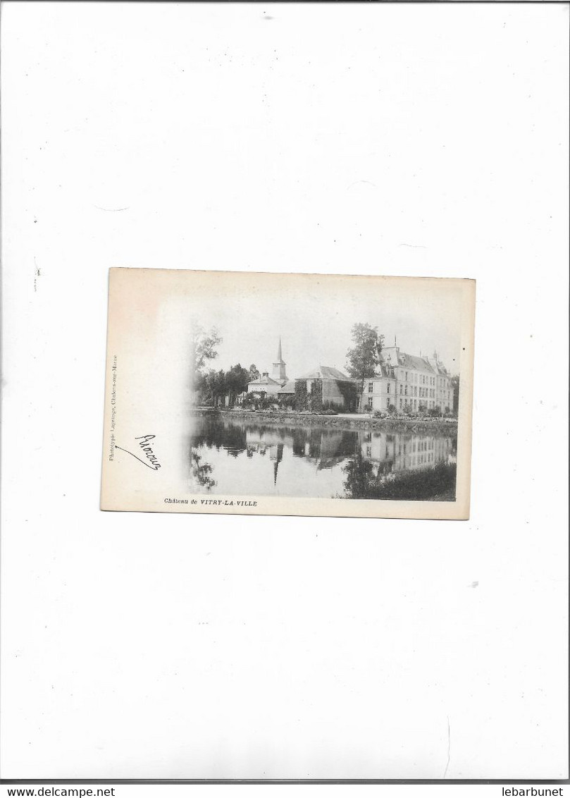 Carte Postale Ancienne Vitry-la-Ville (51) Chateau De Vitry-la-Ville - Vitry-la-Ville