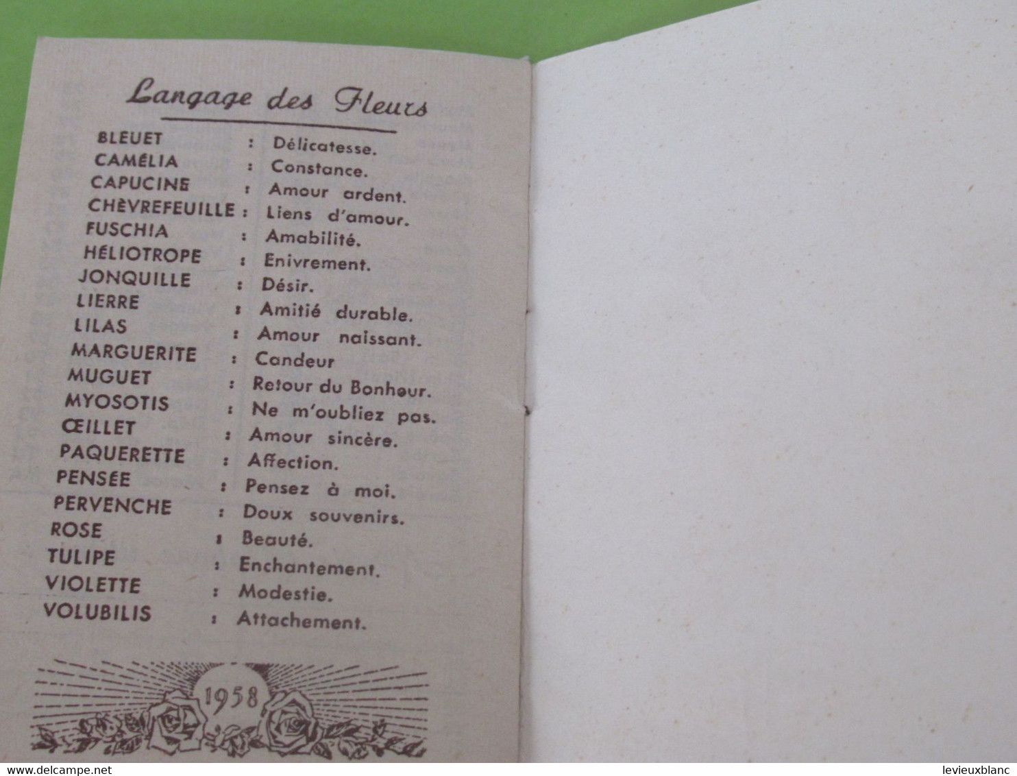 Petit Calendrier De Poche/Petit Agenda Pour 1958/NAVIRE Toutes Voiles Dehors + Chaloupe / Melle Robert/1958   CAL480 - Petit Format : 1941-60