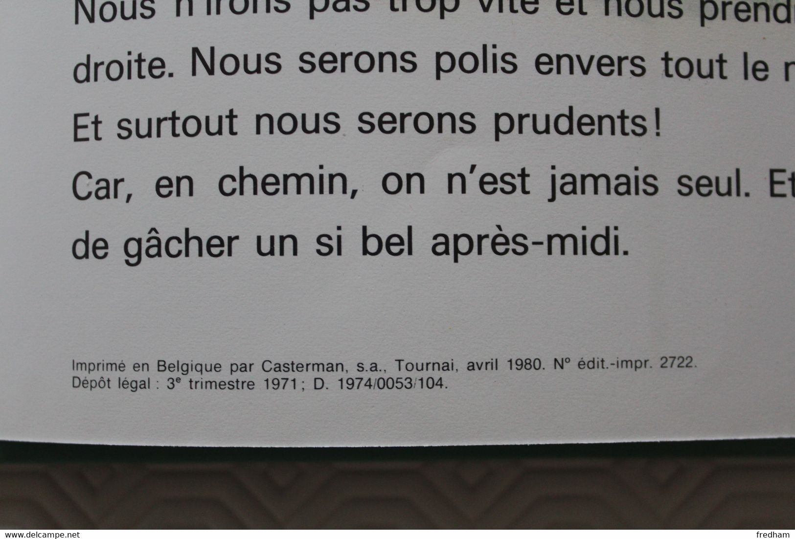 1980 REIMPRESSION  MARTINE FAIT DE LA BYCICLETTE (1971) ( DELAHAYE/MARLIER) CASTERMAN COLLECTION FARANDOLE TB - Martine