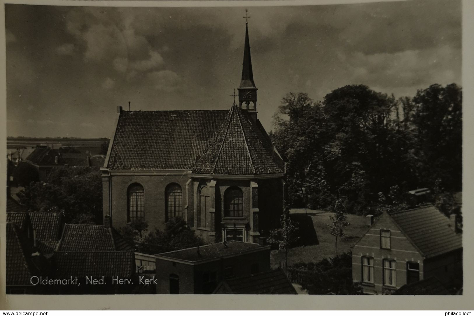 Oldemarkt (Ov.) Ned. Herv. Kerk (en Omgeving) 1948 - Sonstige & Ohne Zuordnung