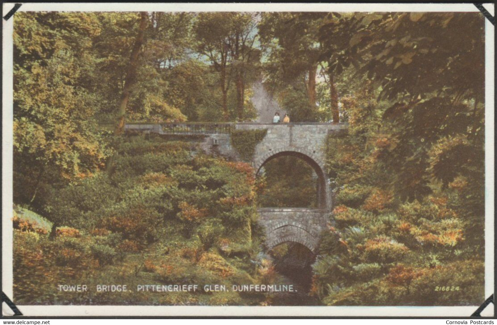 Tower Bridge, Pittencrieff Glen, Dunfermline, C.1940 - Valentine's Postcard - Fife