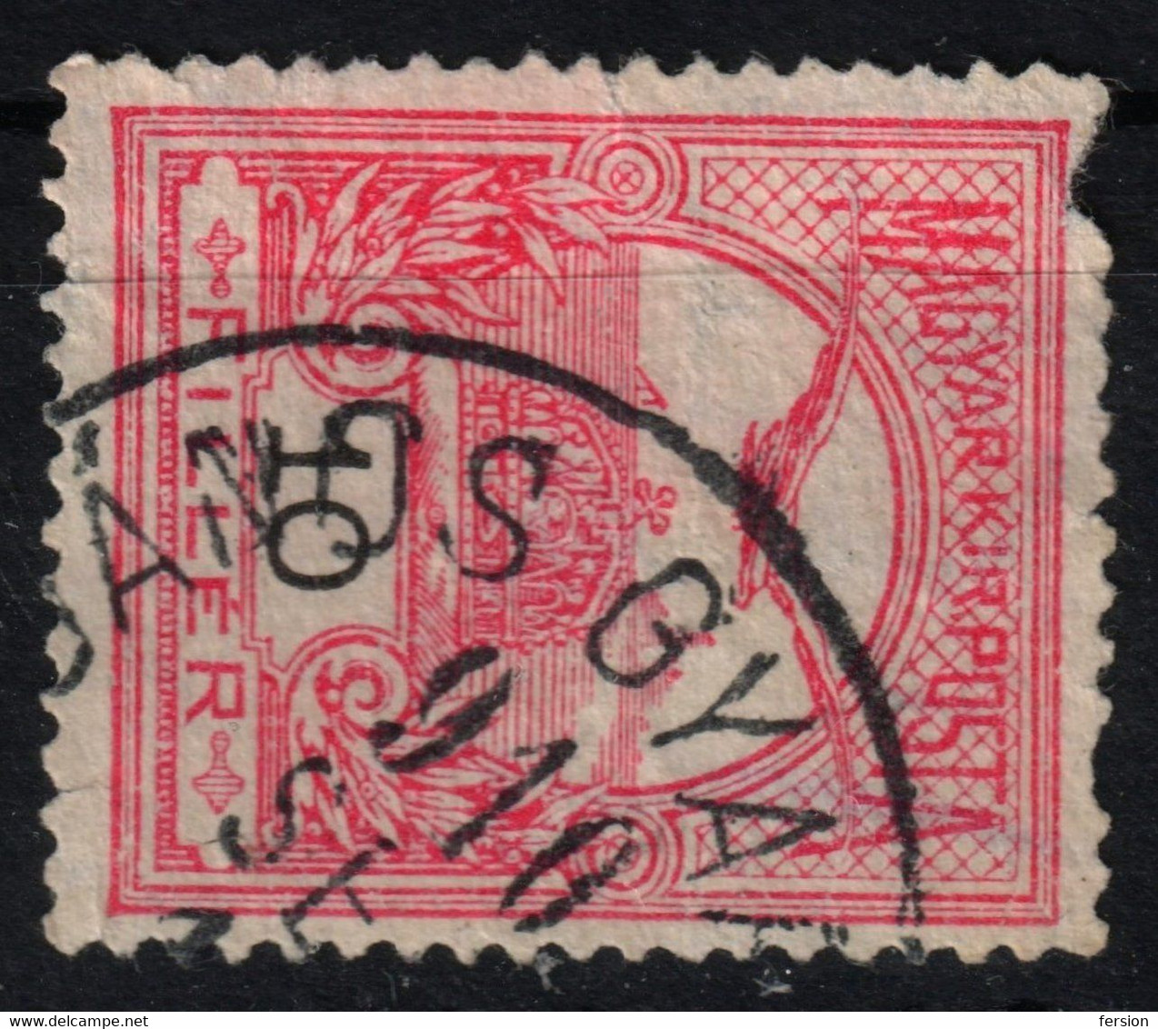 Janova Lehota Jánosgyarmat Postmark TURUL Crown 1910 Hungary SLOVAKIA - Bars County KuK K.u.K - 10 Fill - ...-1918 Prefilatelia