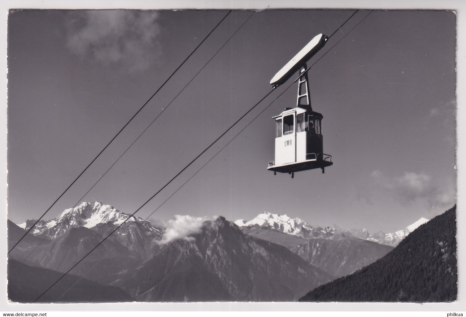 Luftseilbahn Mörel-Riederalp - Fletschhorn, Mischabel, Matterhorn, Weisshorn - Riederalp