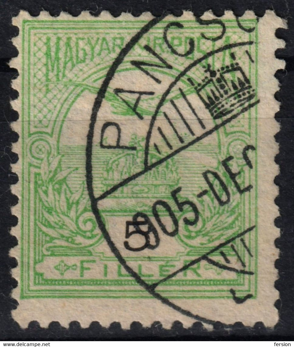 PANCSOVA Pančevo Postmark TURUL Crown 1905 Hungary SERBIA Vojvodina Torontál Banat County K.u.k KuK 10 Fill - Prephilately
