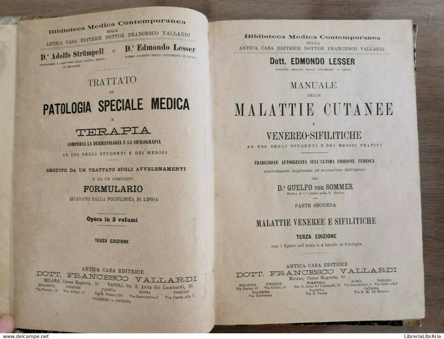 Trattato Di Patologia Speciale Medica E Terapia 3 Voll.- Strumpell - 1884 Circa - Geneeskunde, Biologie, Chemie