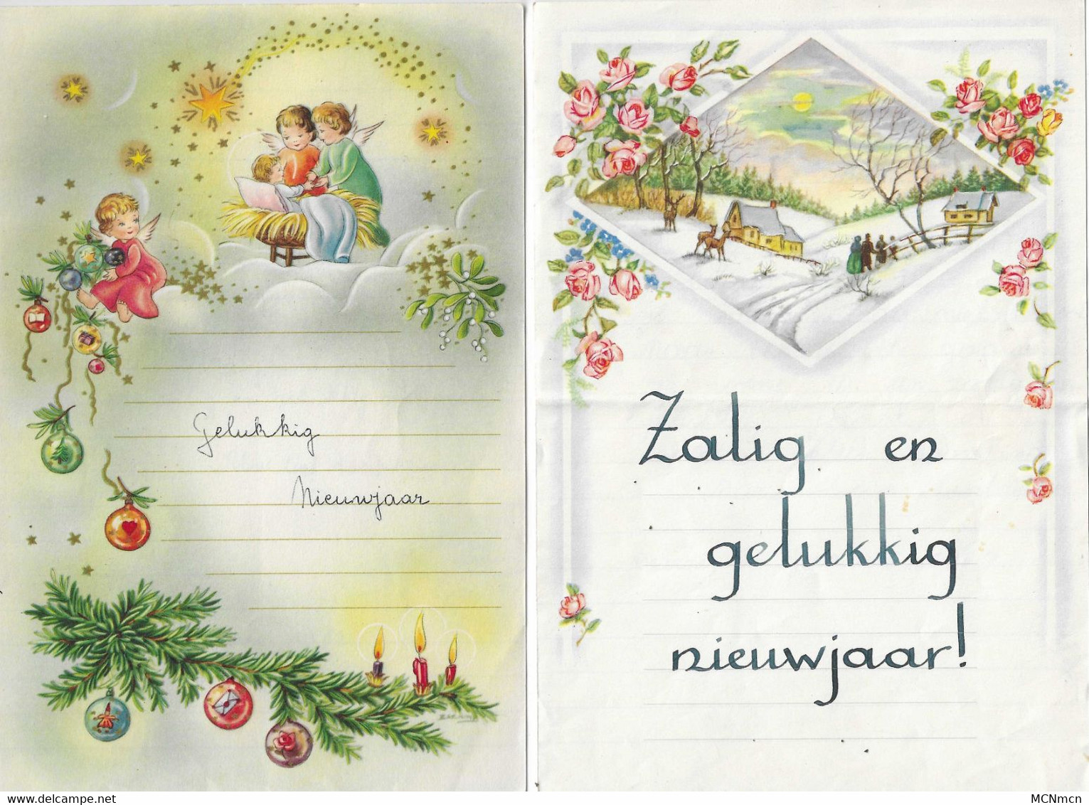Nj3 - Twee Oude Nieuwjaarsbrieven ( 1962 En 1957 ) - New Year