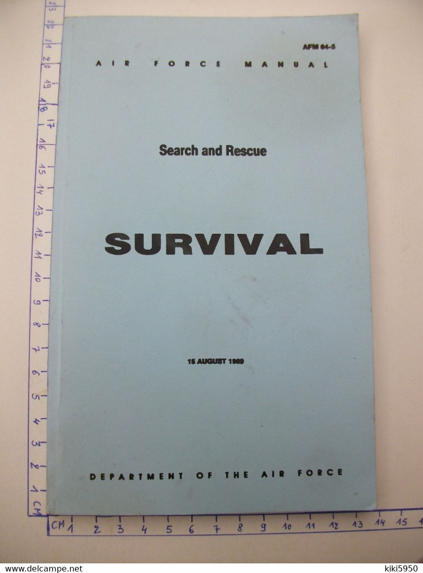 MANUEL De SURVIE AIR FORCE USA 1969 - Forze Armate Americane