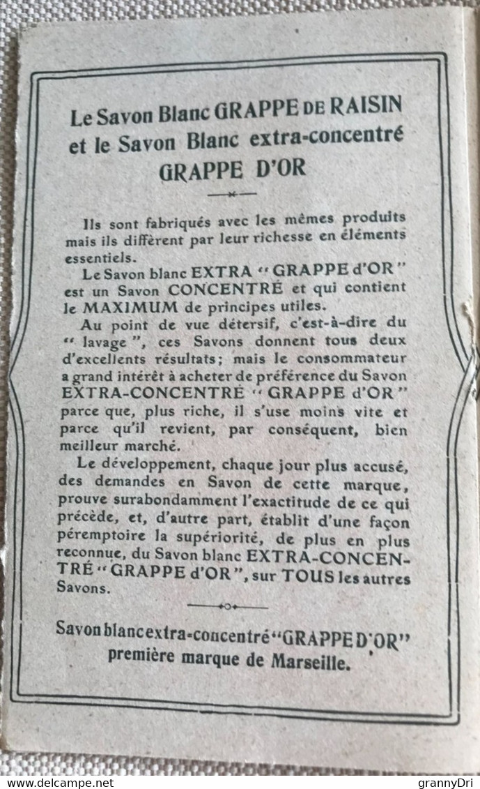 pub savon la grappe d or A.Jounet -savonnerie de la Grappe D'or 1ere marque de Marseille