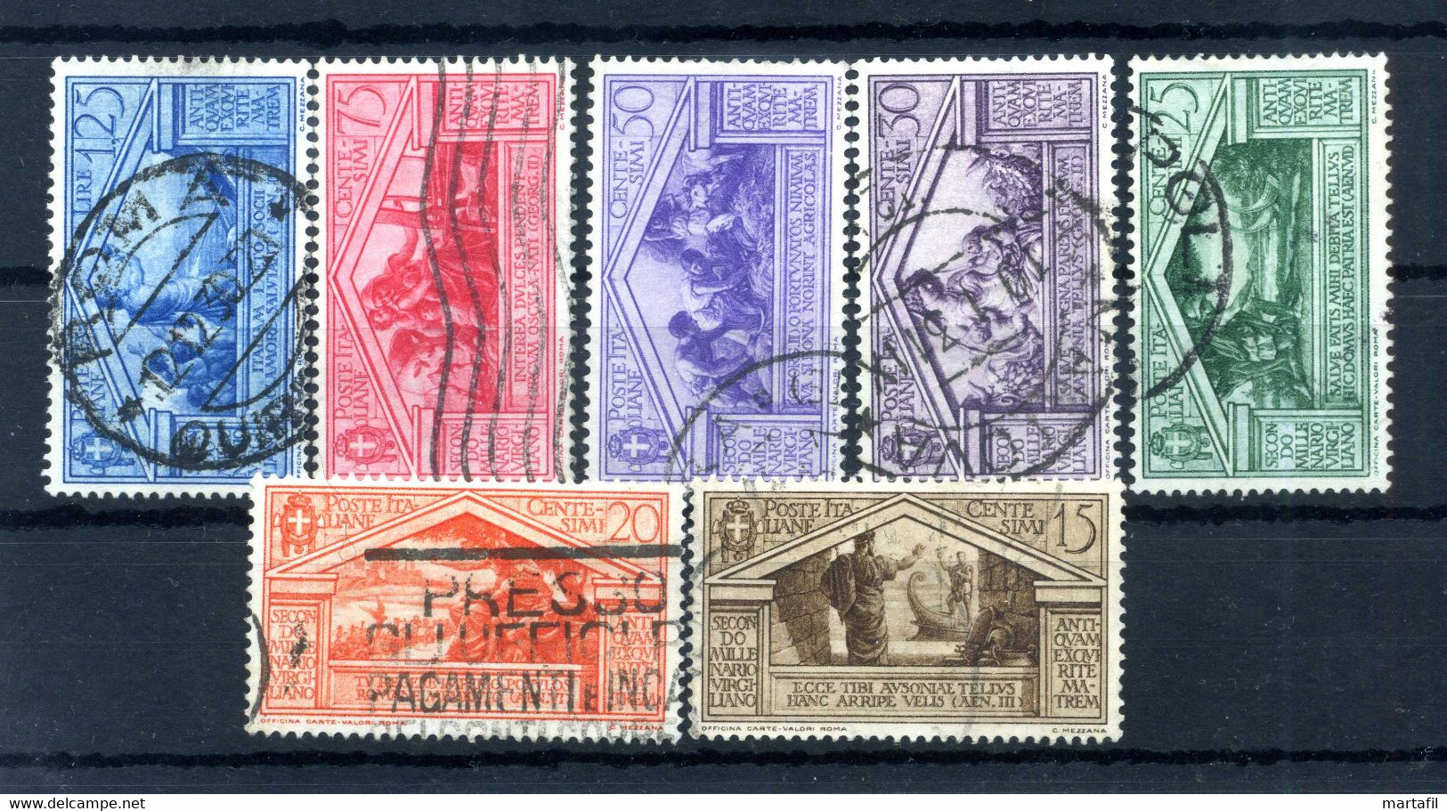 1930 REGNO N.282/288 USATI - Gebraucht