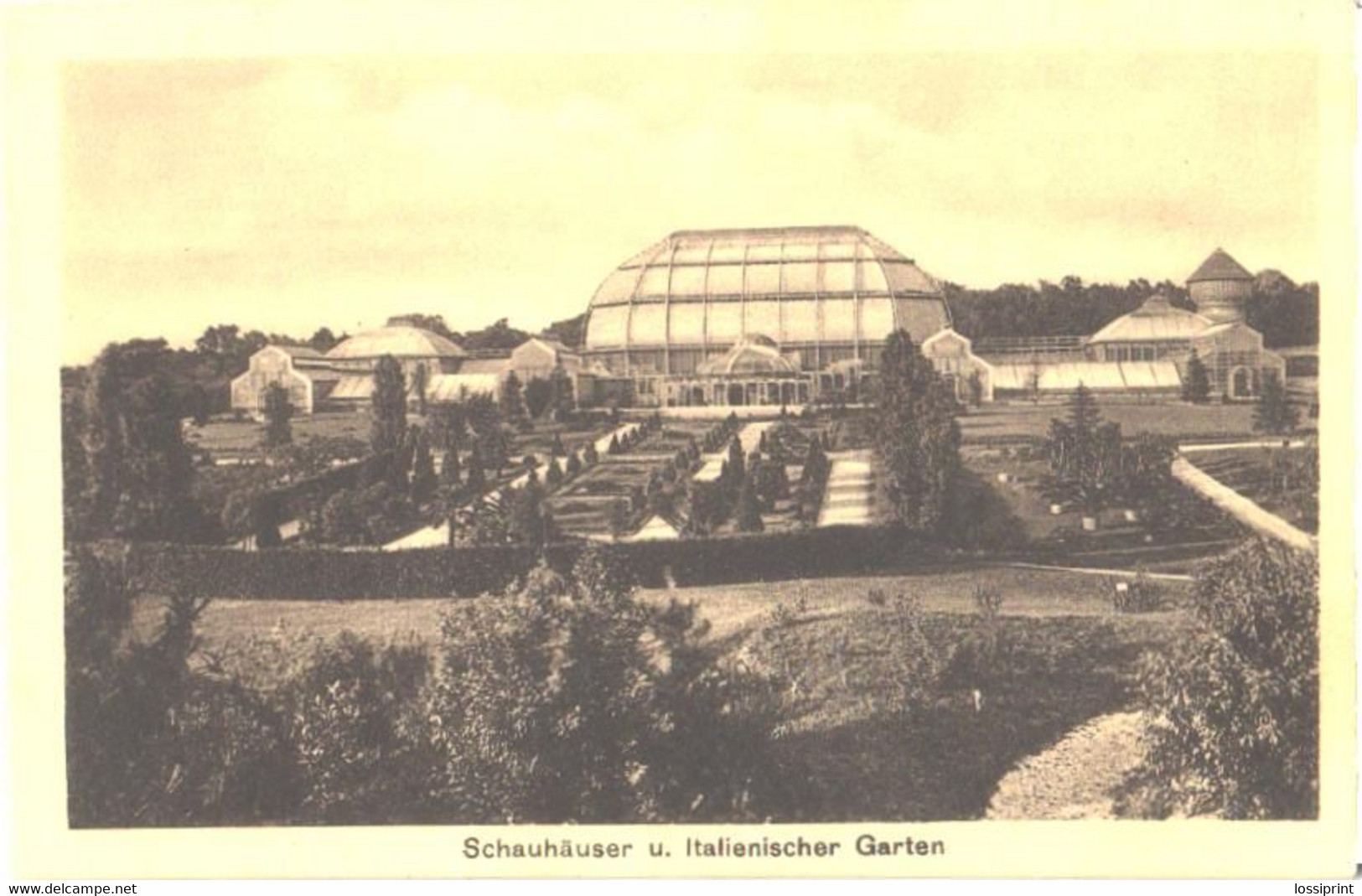 Germany:Berlin, Dahlem Royal Botanic Garden, Italian Garden, Pre 1940 - Steglitz