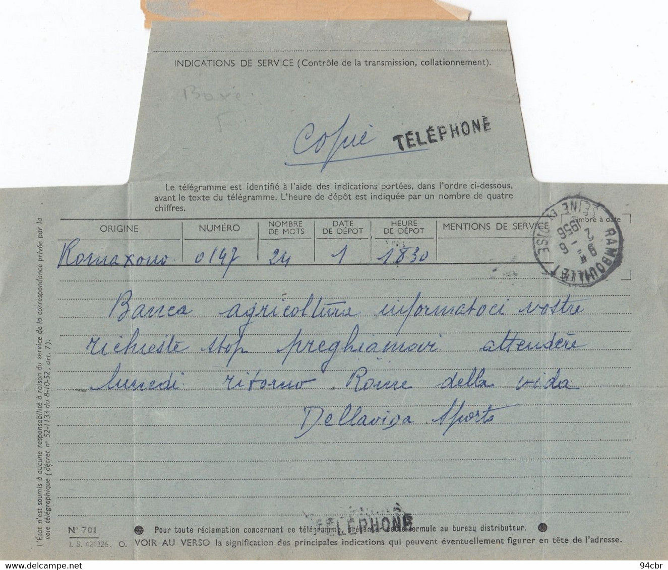 (BOXE ) Echange De Courrier  Avec Le Manager De COHEN Champion Du Monde GASTON CHARLES RAYMOND - Andere & Zonder Classificatie