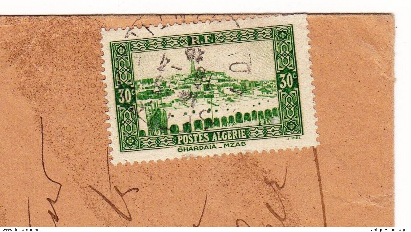 Lettre Recommandée 1939 Sétif Alger Algérie Surcharge Société Des Domaines De La Ruche Emile Chollet & Fils Agriculture - Covers & Documents