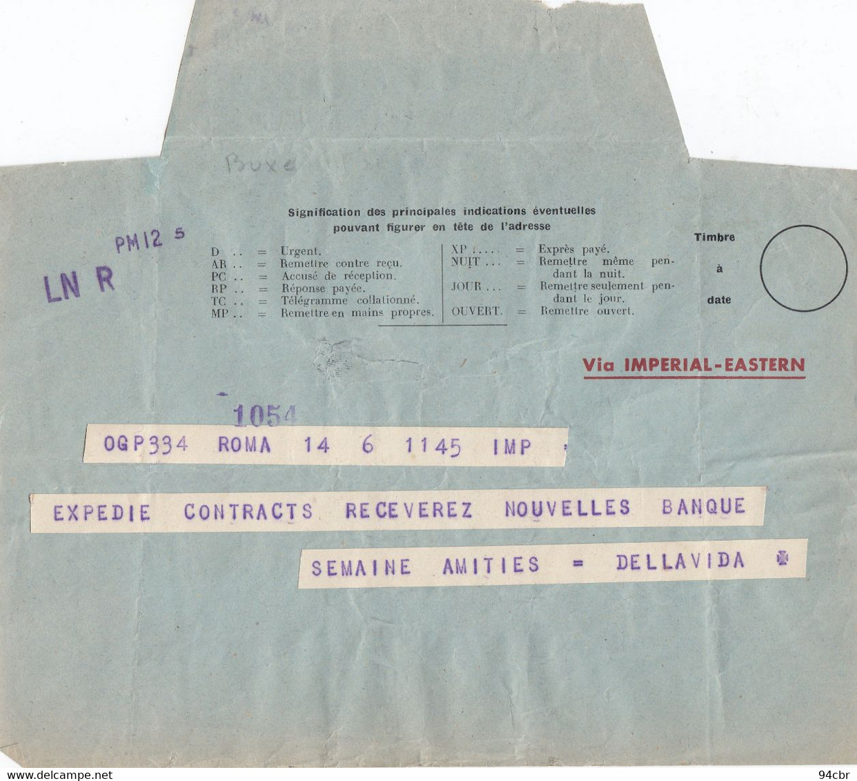 (BOXE ) Echange De Courrier  Avec Le Manager De COHEN Champion Du Monde GASTON CHARLES RAYMOND - Andere & Zonder Classificatie