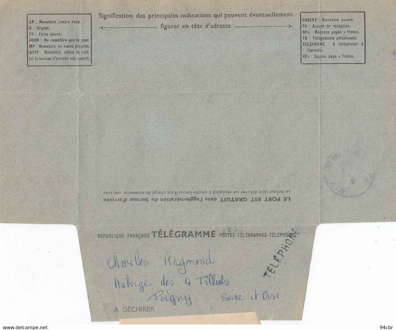 (BOXE ) Echange De Courrier  Avec Le Manager De COHEN Champion Du Monde GASTON CHARLES RAYMOND - Autres & Non Classés