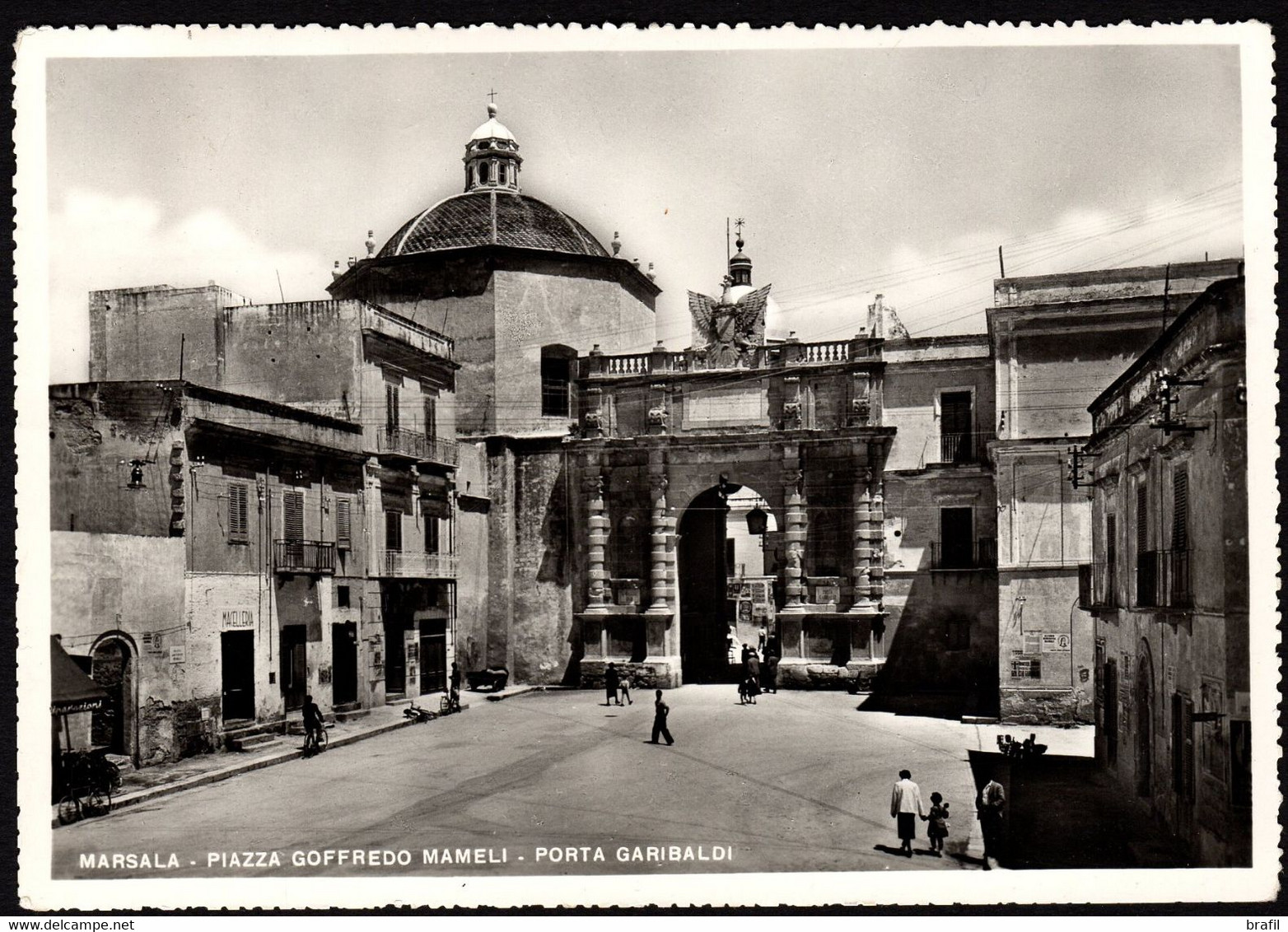 Marsala Piazza Goffredo Mameli Porta Garibaldi, Cartolina Viaggiata - Marsala