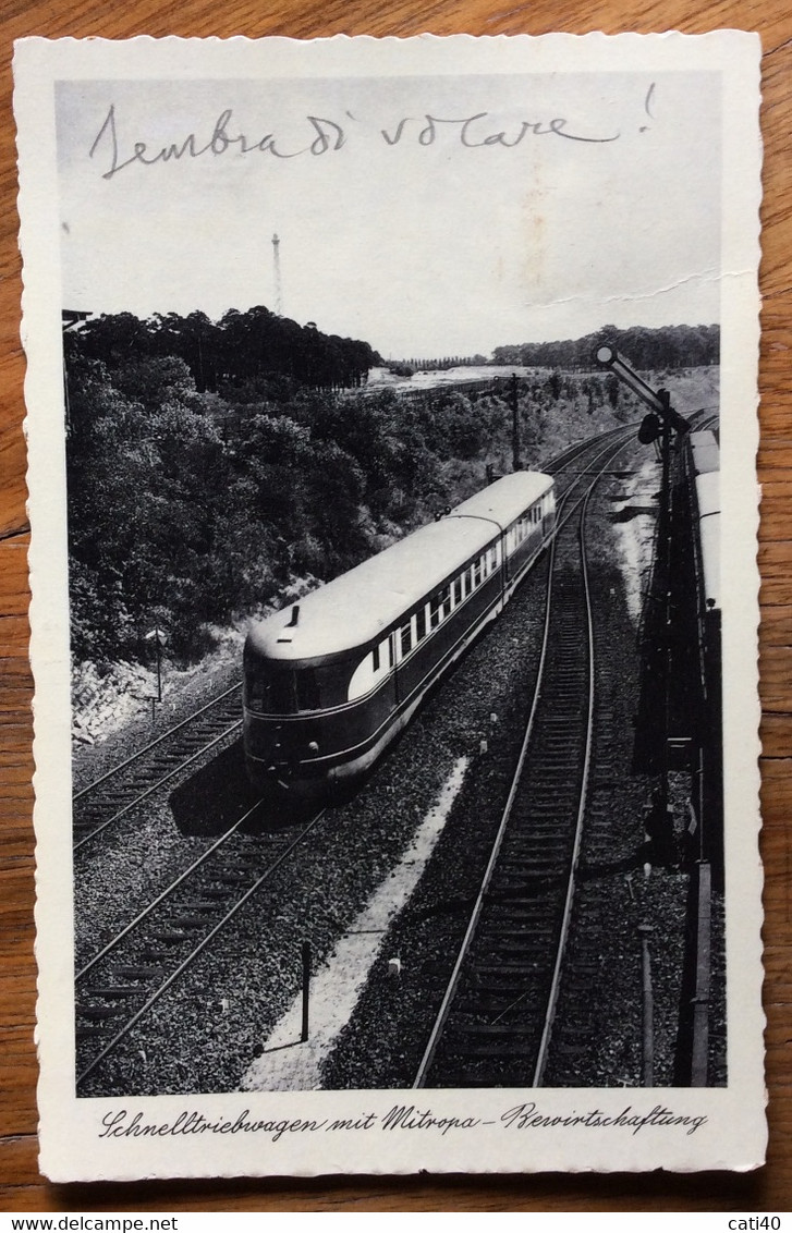 SCHNELLTRIEBWAGEN MIT MITROPA - -- VIAGGIATA  DA  ERFURT - 28/5/36 "...sembra Di Volare...." - Altlandsberg