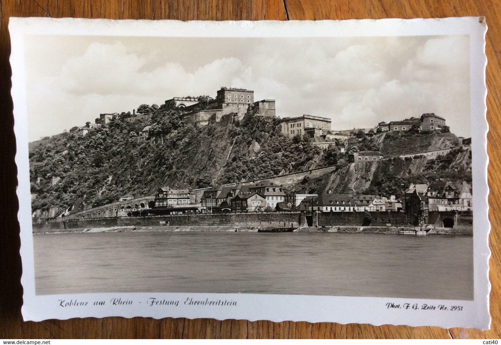 ANSICHTSKARTE KOBLENZ FESTUNG EHRENBREITSTEIN AM RHEIN  - - Altlandsberg