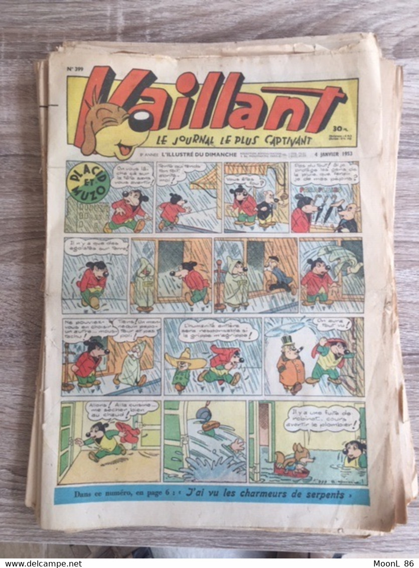 MAGAZINE VAILLANT - Le Journal Le Plus Captivant -  N°399 - 4 JANVIER 1953 - Vaillant
