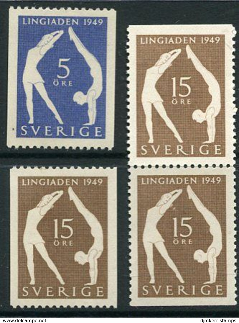 SWEDEN 1949 Lingiad Sports Festival Set Of 4  MNH / **.  Michel 349-50 - Ungebraucht