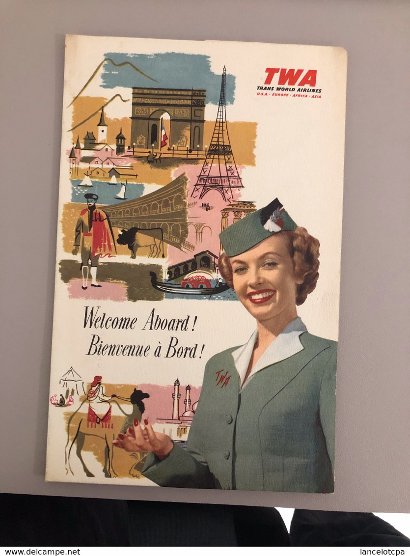 TWA - TRANS WORLD AIRLINES / AIR ROUTES IN THE UNITED STATES 1956 - Manuels