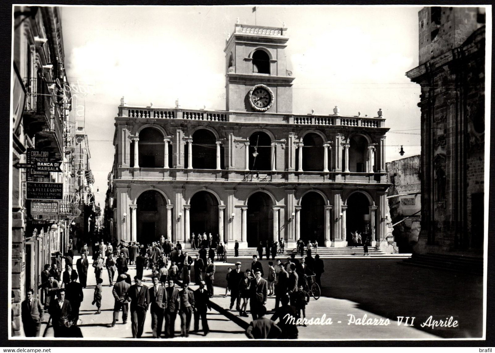 Marsala Palazzo VII Aprile, Cartolina Non Viaggiata - Marsala