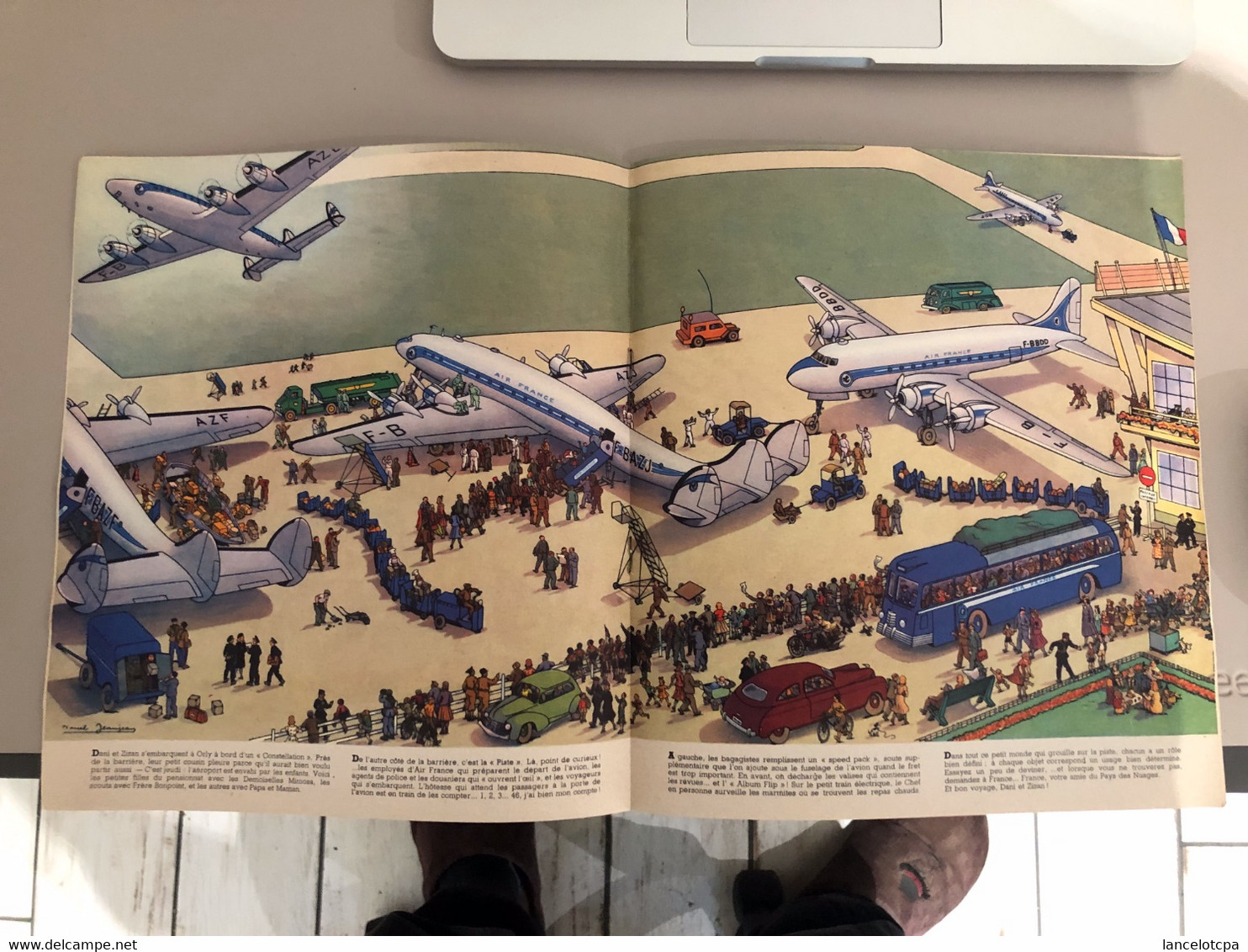 AIR FRANCE / FLIP - MAGAZINE DE BORD POUR ENFANTS - JUILLET 1952 - ETAT NEUF - Vluchtmagazines
