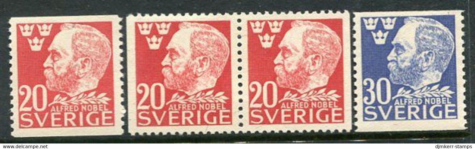 SWEDEN 1946 Nobel Anniversary Set Of 4 MNH / **.  Michel 325-26 - Nuovi