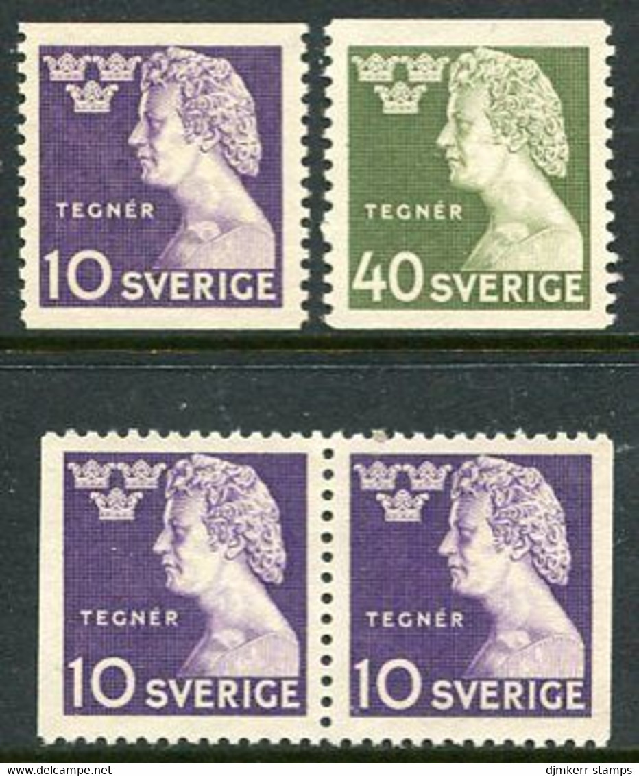 SWEDEN 1946 Tegner Centenary Set Of 4 MNH / **.  Michel 323-24 - Nuevos
