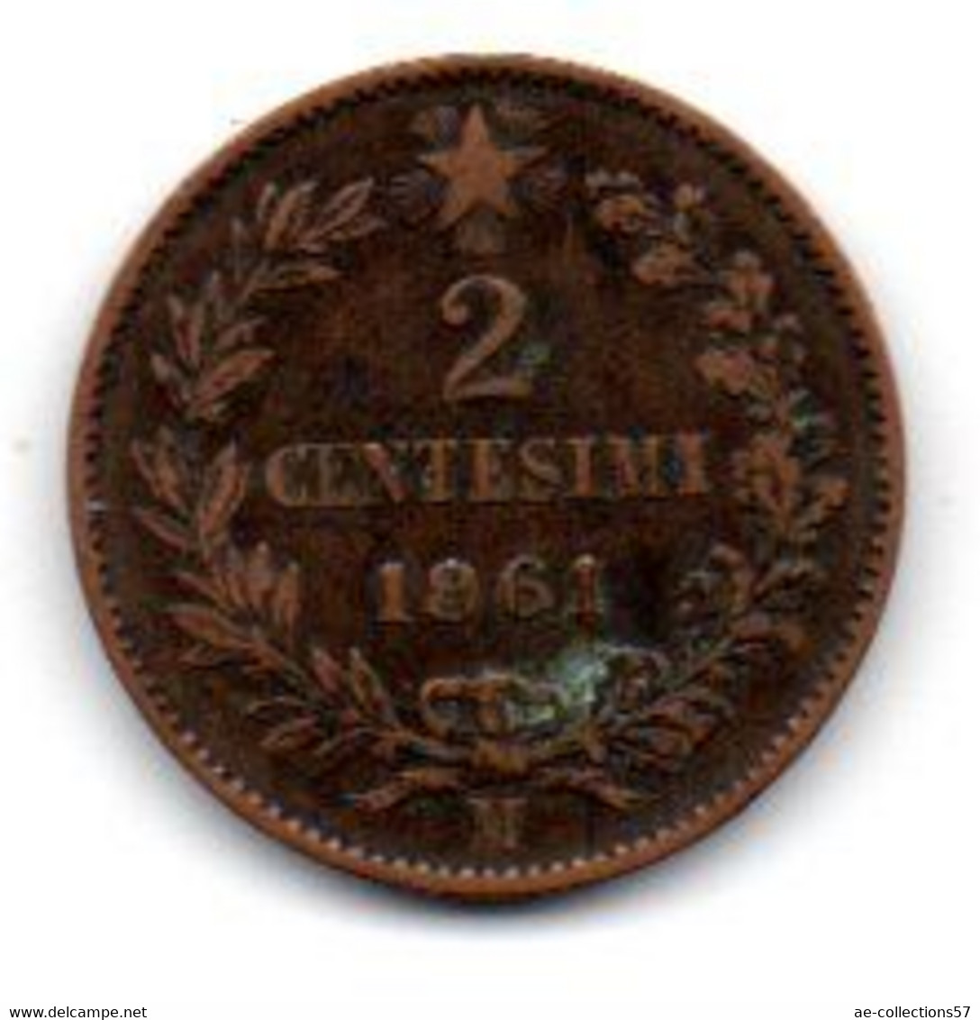 Italie - 2 Centesimi 1861 M TB+ - 1861-1878 : Victor Emmanuel II