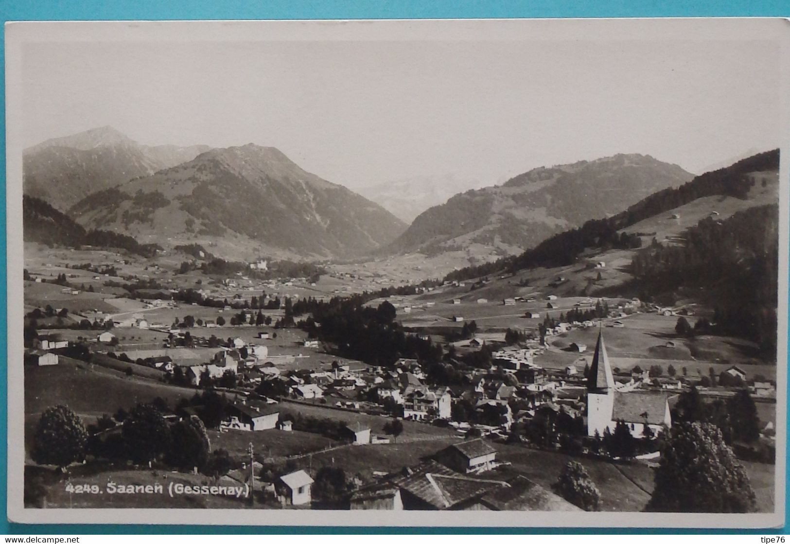 Suisse Carte Photo  Saanen  Gessenay  4249 - Gessenay