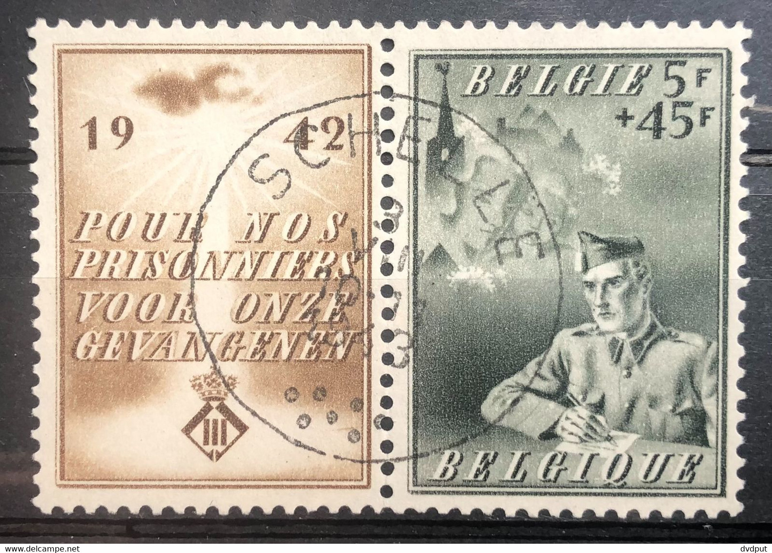 België, 1942, 602, Prachtig Centraal Gestempeld SCHELLE, OBP 7,5€ - Oblitérés