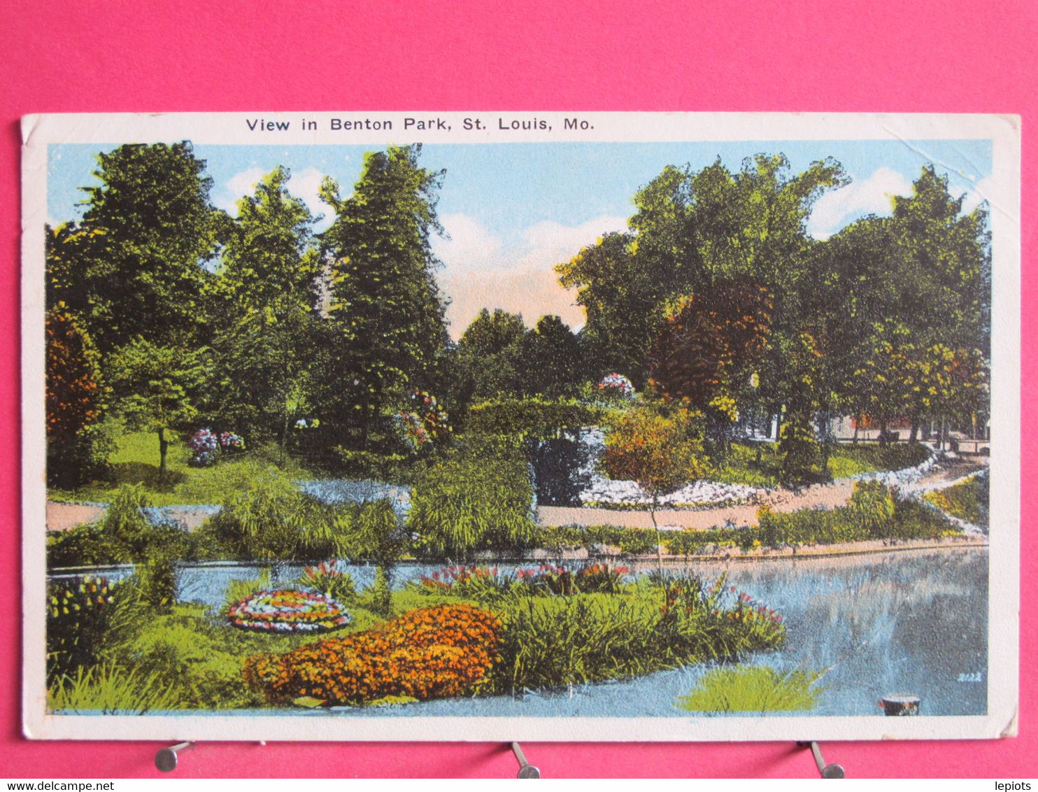 Visuel Pas Très Courant - USA - Saint Louis - Missouri - View In Benton Park - 1919 - R/verso - St Louis – Missouri