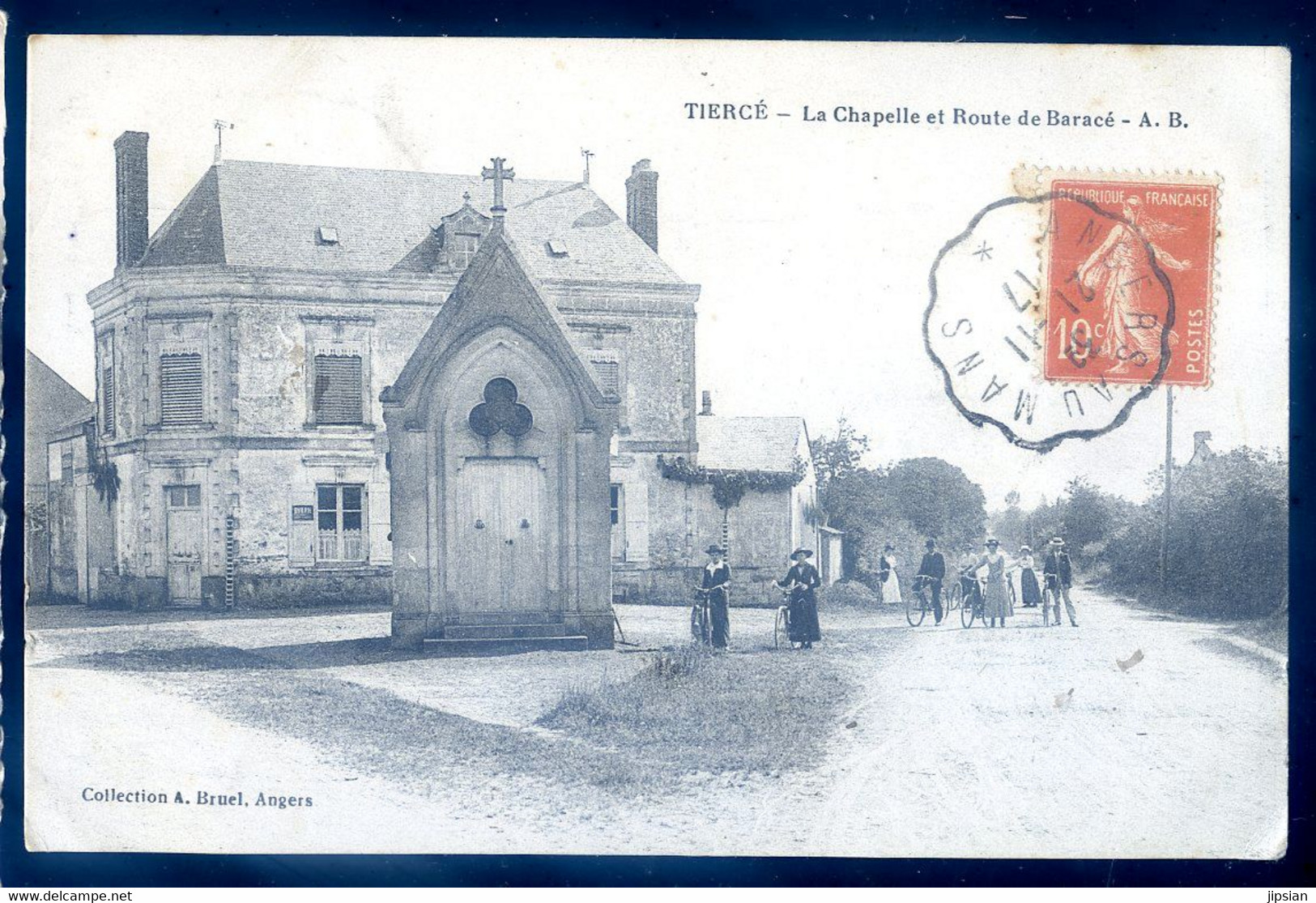 Cpa Du 49  Tiercé La Chapelle Et Route De Baracé    SPT21-06 - Tierce