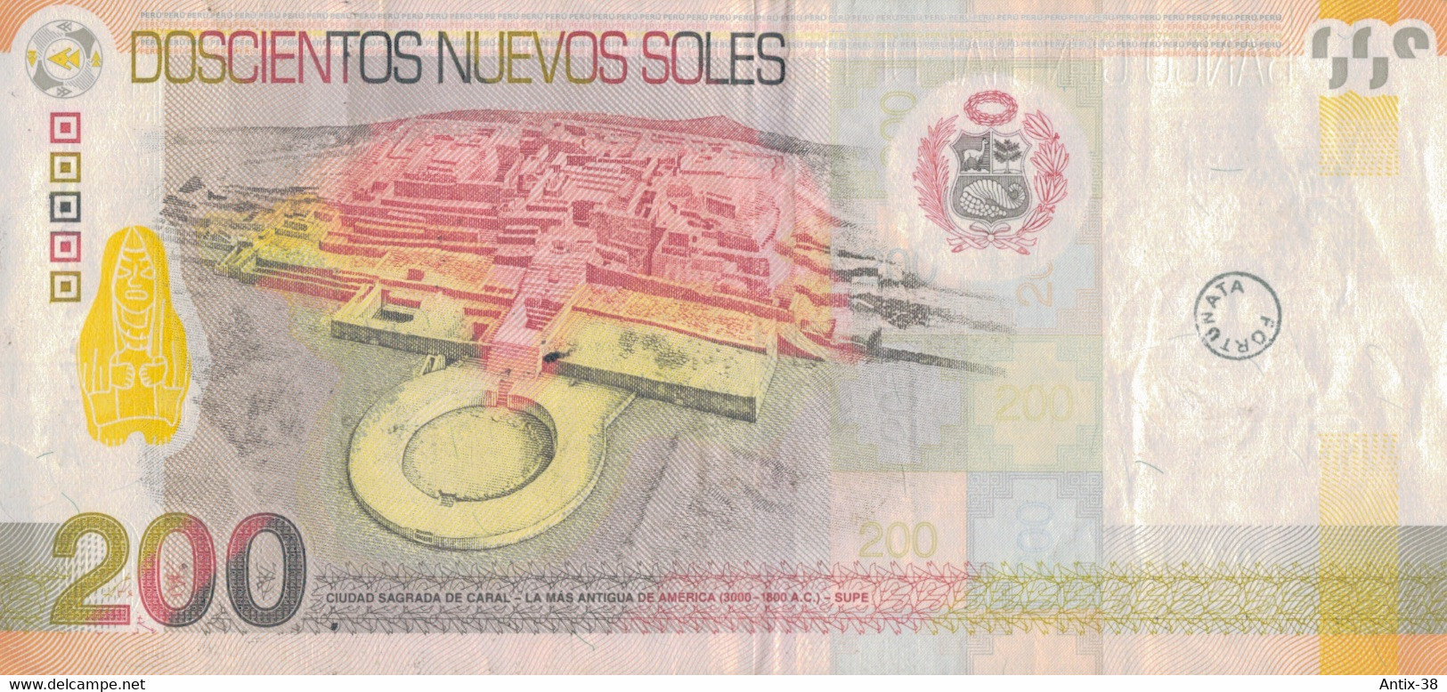 K29 - PÉROU - Billet De 200 NUEVOS SOLES - Année 2009 - Perú