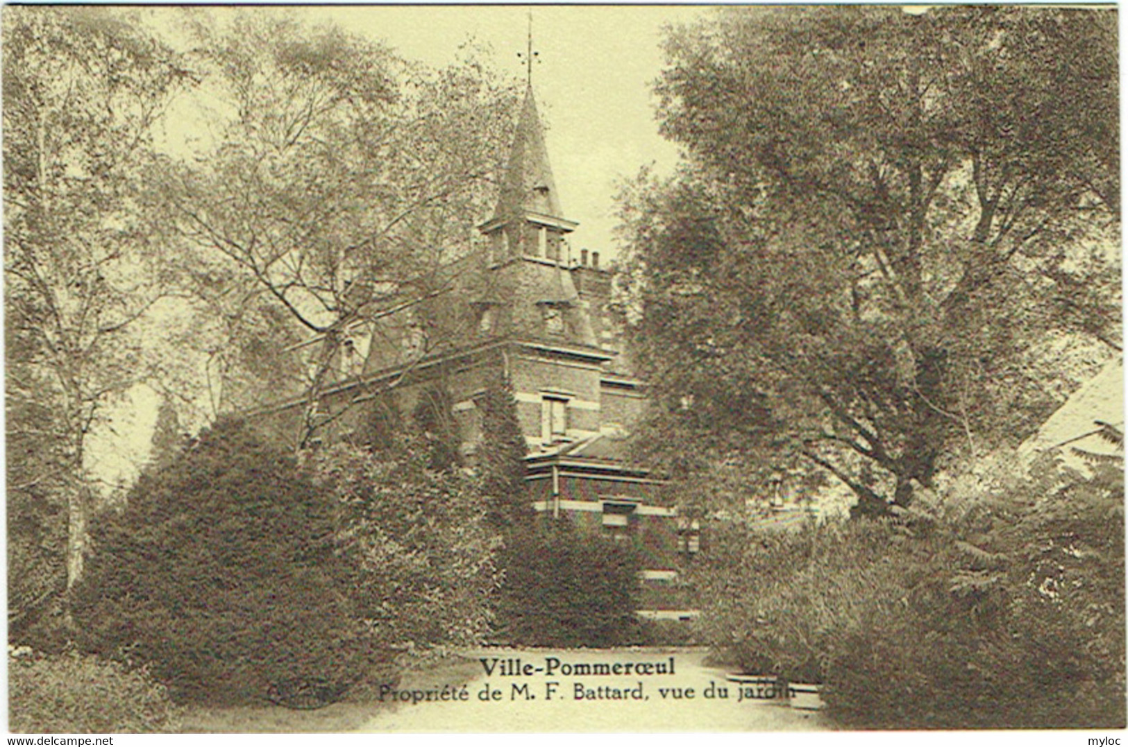 Ville-Pommeroeul. Propriété De Monsieur F. Battard. Vue Du Jardin. - Bernissart