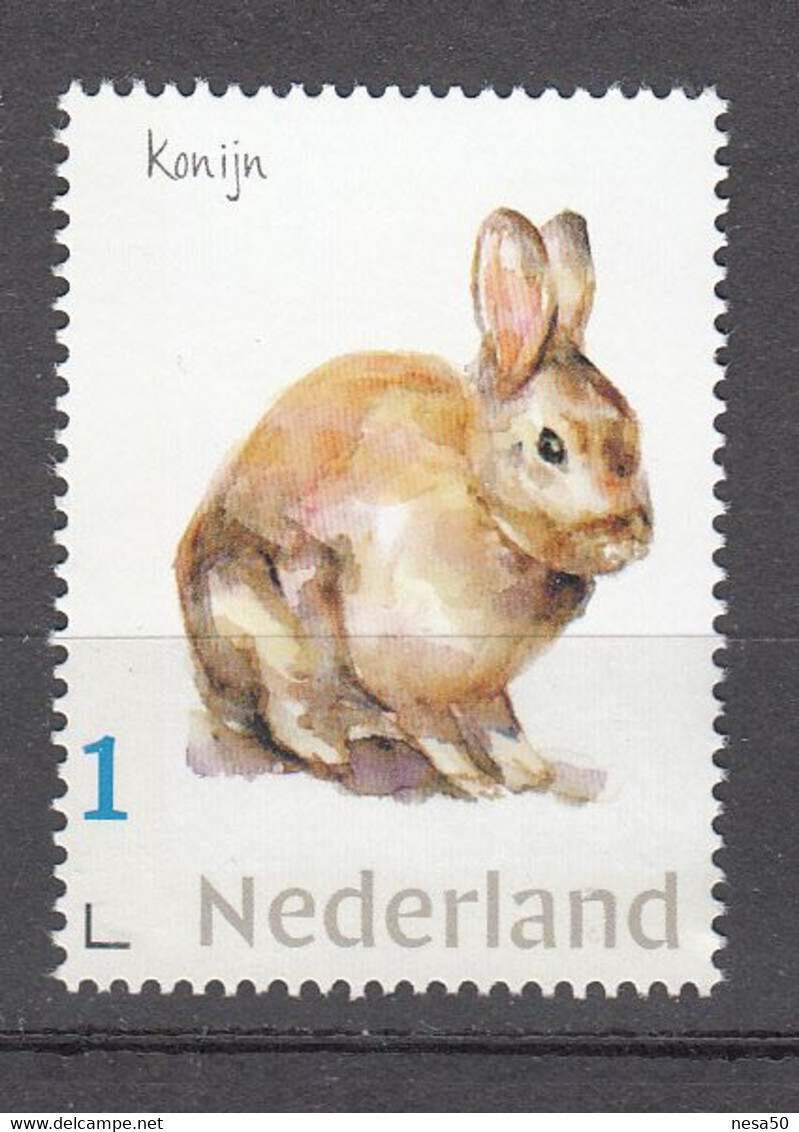Nederland 2021 Persoonlijke Zegel: Rien Poortvliet: Konijn, Rabbit - Neufs