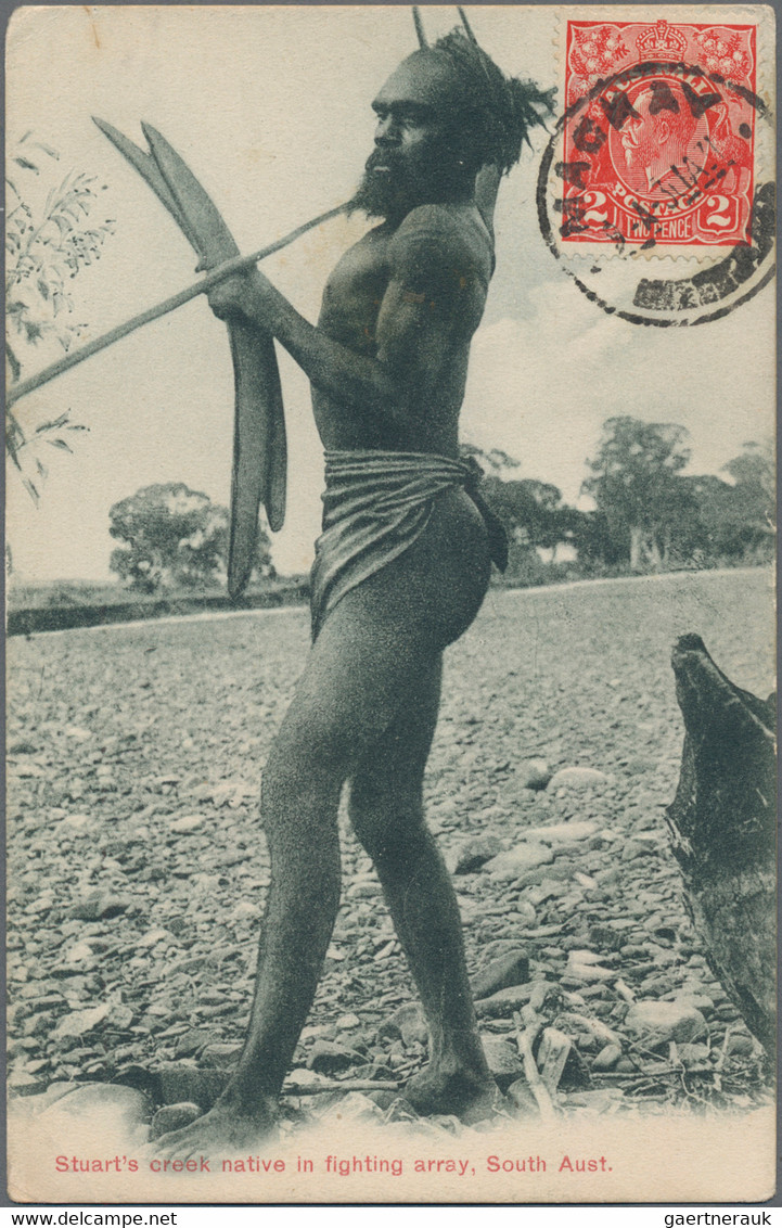 Australien - Besonderheiten: 1900/1940 ca., PICTURE POSTCARDS, remarkable collection with ca.50 pict