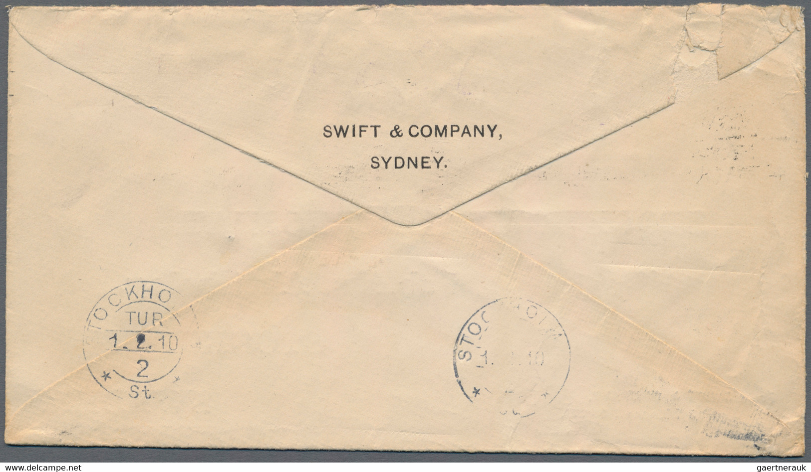 Australien - Besonderheiten: 1909-1958 Destination SWEDEN: 36 Covers And Postcards From Various Plac - Autres & Non Classés