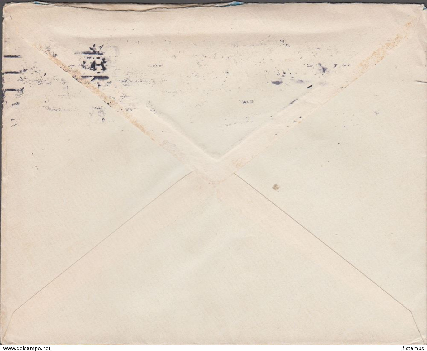 1912. DANMARK.  5 øre Envelope + 5 øre Wavyline  + 20 øre Frederik VIII On Envelope F... (Michel 55a+) - JF424958 - Covers & Documents