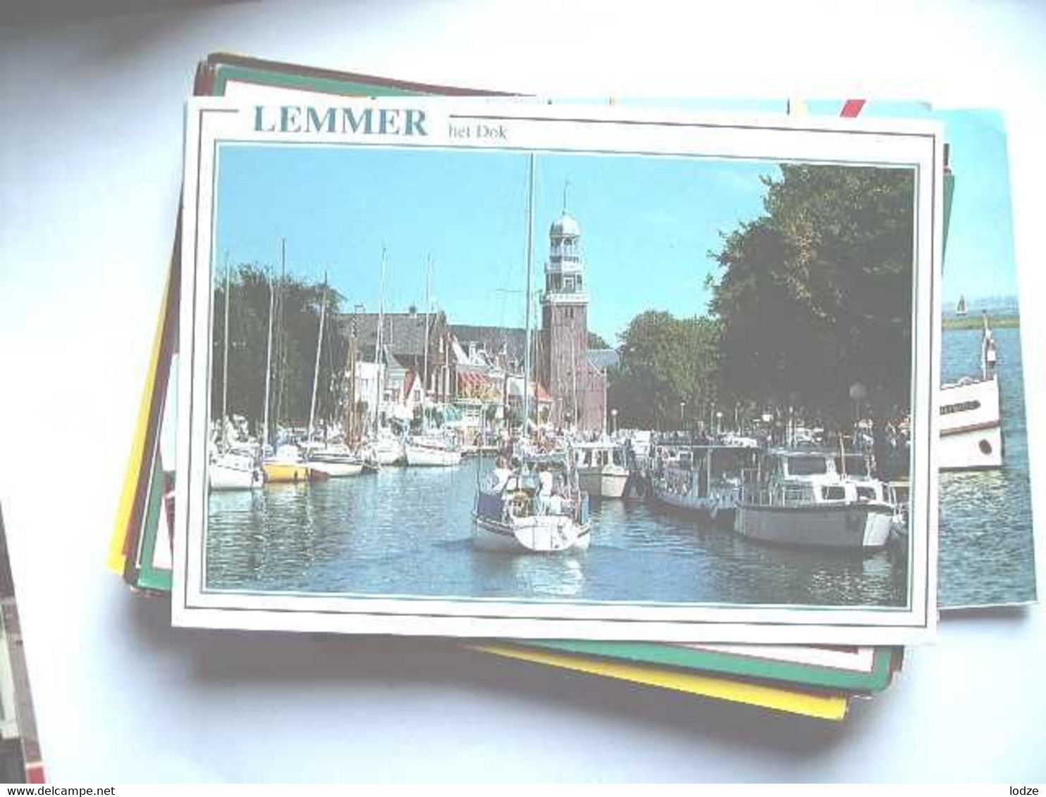 Nederland Holland Pays Bas Lemmer Met Het Dok En Toren - Lemmer