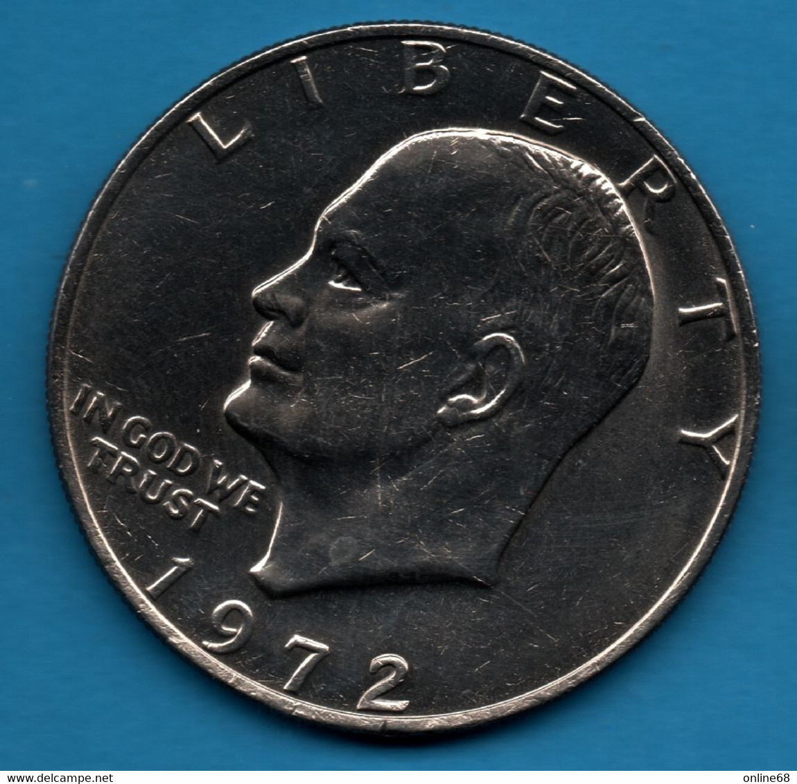 USA 1 DOLLAR 1972 KM# 203 "Eisenhower Dollar" - 1971-1978: Eisenhower