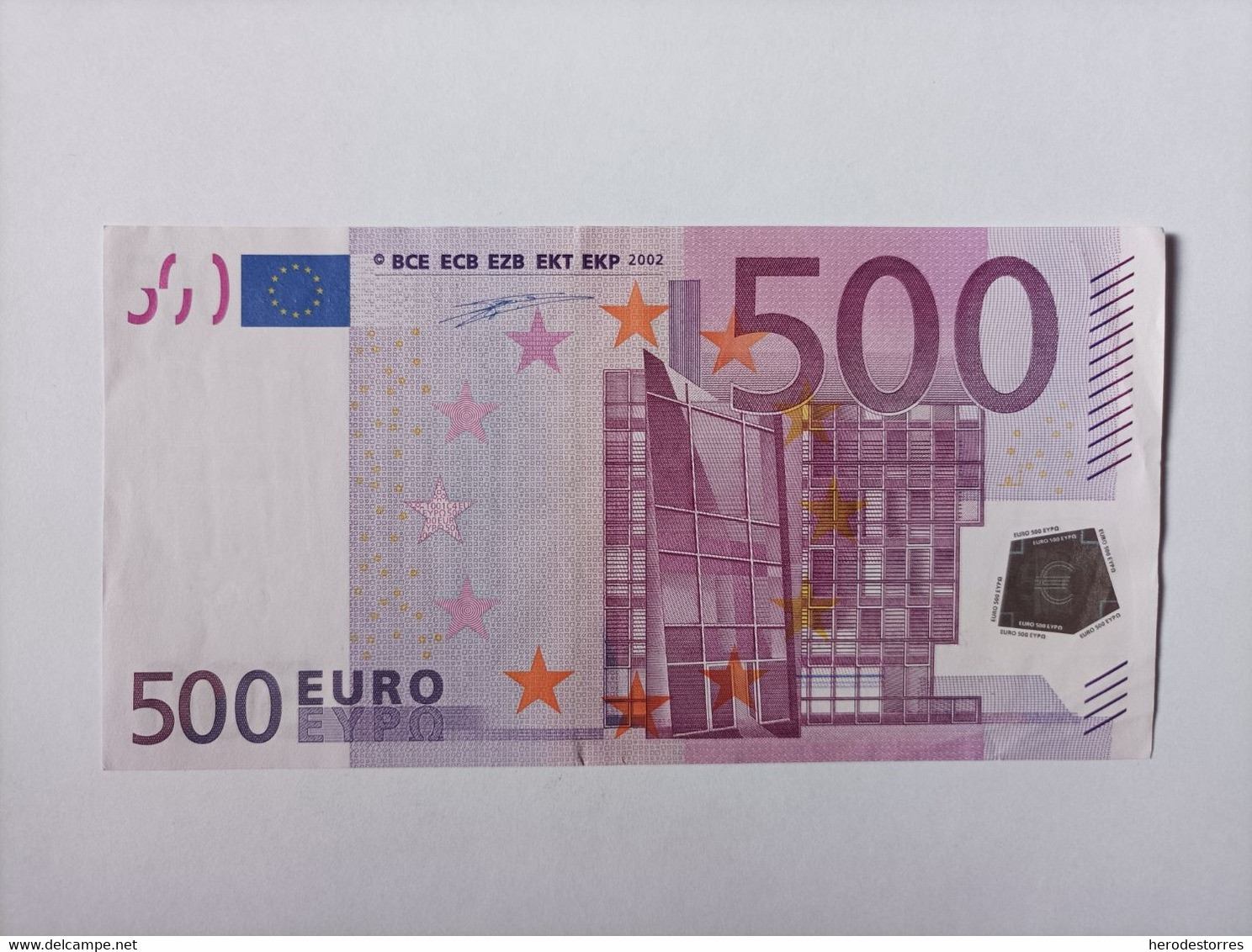 500 EURO BELGIUM (Z), T001 ,DUISEMBERG, AUNC/XF+, Very Scarce - 500 Euro