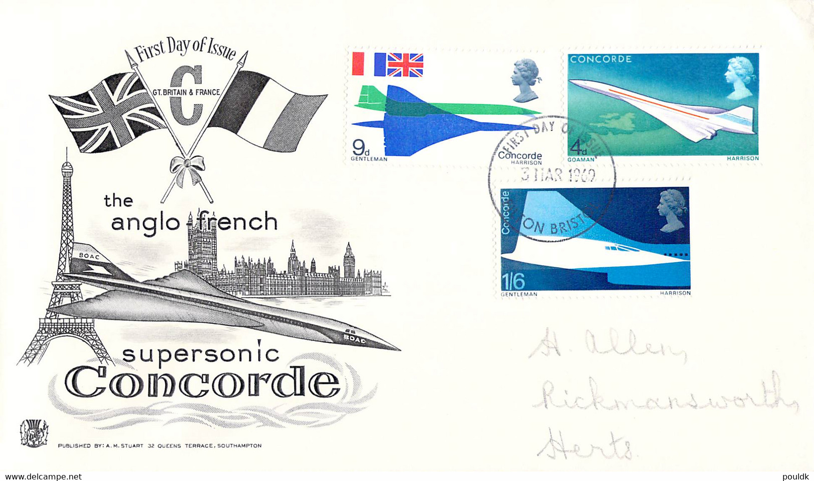 Great Britain FDC 1969 Concorde (DD29-8) - Concorde