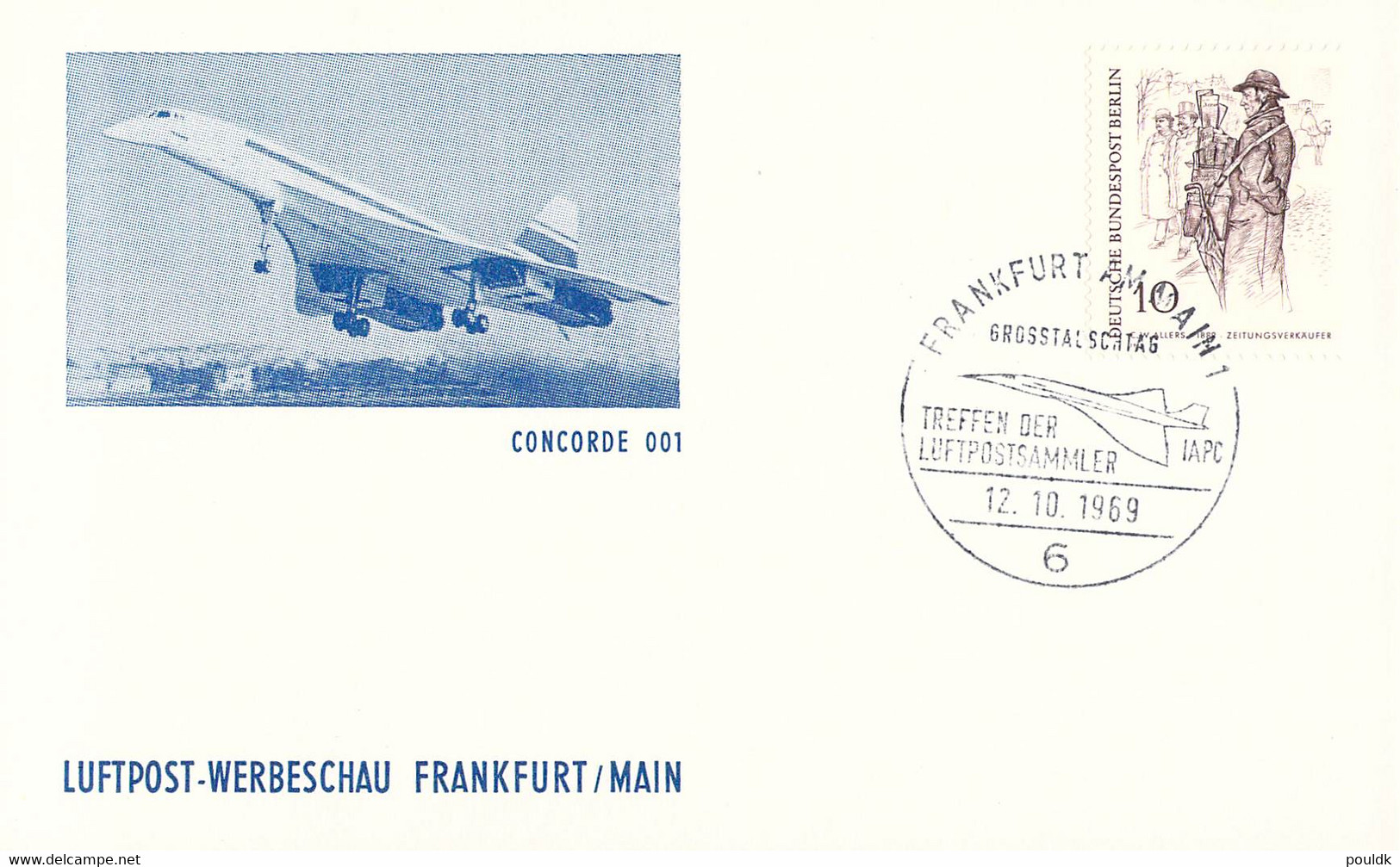 Germany Cover Posted Frankfurt Am Main 1969 Treffen Der Luftpostsammler (DD29-8) - Philatelic Exhibitions