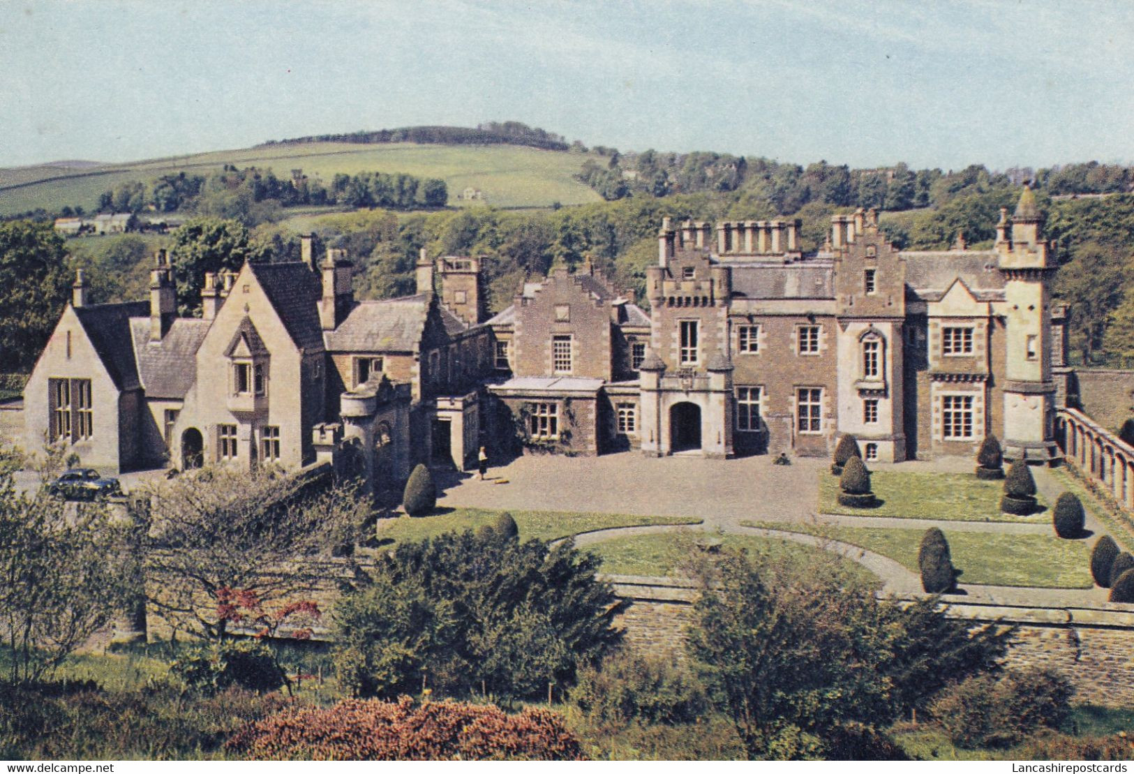 Postcard Abbotsford House Galashiels Home Of Sir Walter Scott My Ref B25311 - Selkirkshire