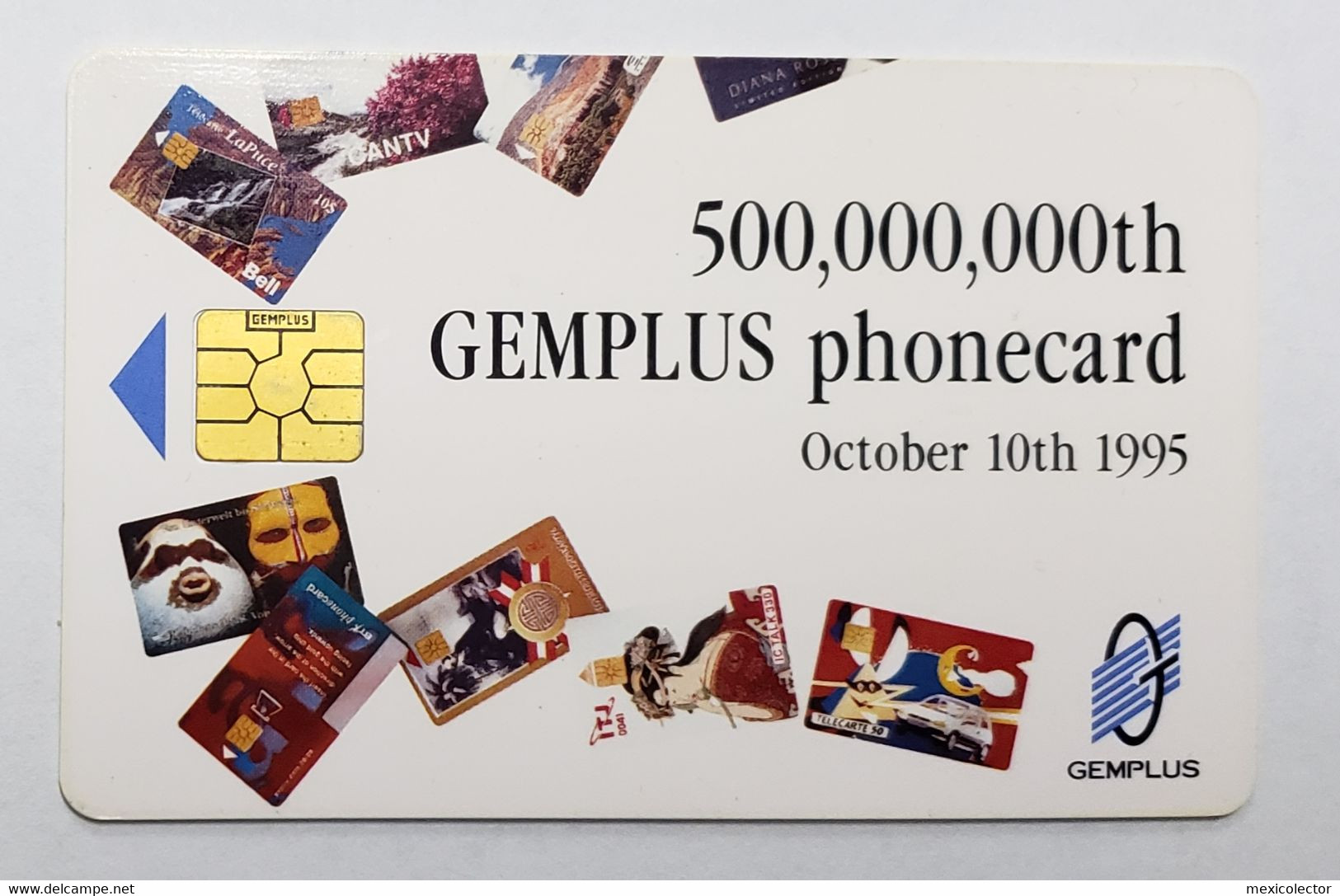 GEMPLUS - DEMO CARD - 500,000,000th GEMPLUS PHONECARD - OCTOBER 1995 - TELECOM 95  - RARE - Tarjetas De Salones Y Demostraciones