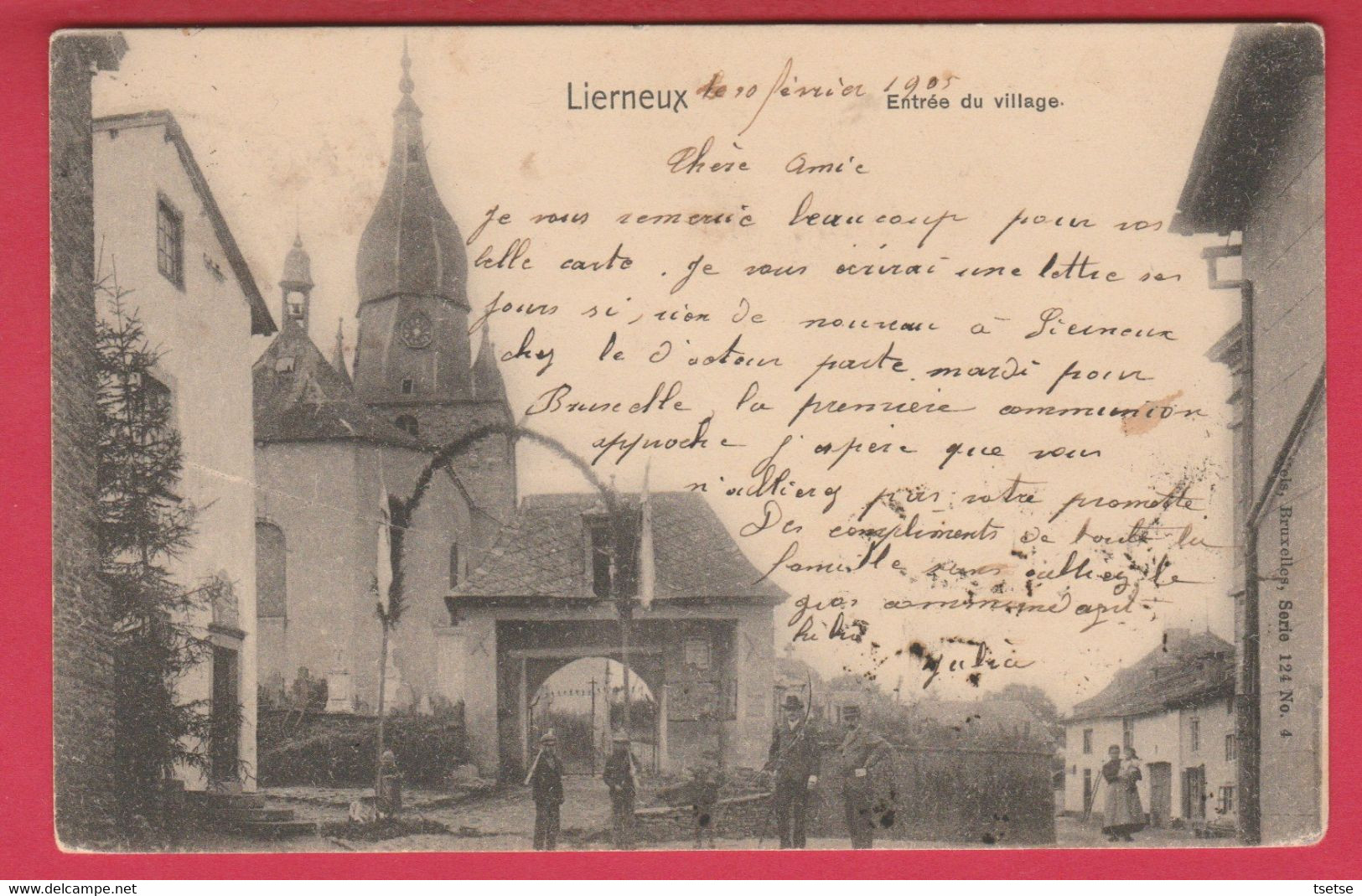 Lierneux - Entrée Du Village -1905 ( Voir Verso ) - Lierneux